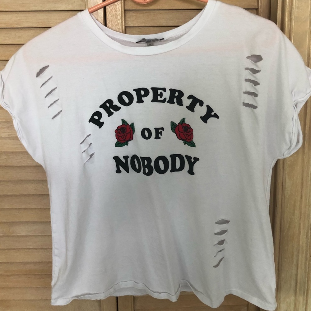 Property of Nobody Cropped Tee